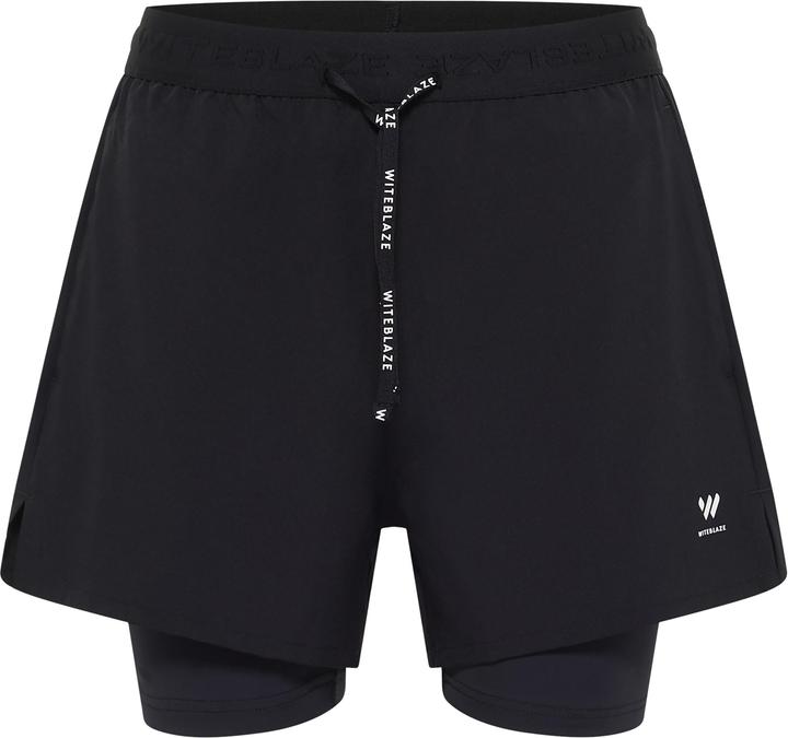 Actual product image Witeblaze NOS SULU Ladies' 2 in 1 short, black Size: 42 (L, XL)