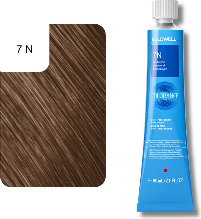 Image du produit Goldwell Colorance Tube Demi-Permanente (7N blond moyen)