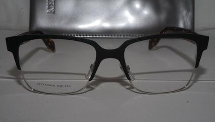 Alexander McQueen RX Eyeglasses New Matte Black Havana AMQ 4257 8SM 53 17 140