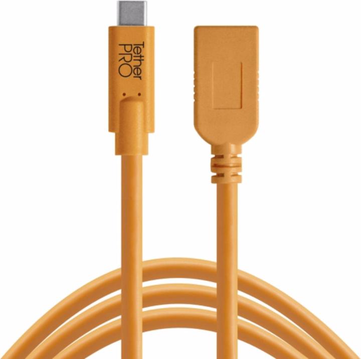 Produktbild Tether Tools USB-C zu USB weiblich Adapter 4,6m (4.60 m, USB 3.2 Gen 2x2)