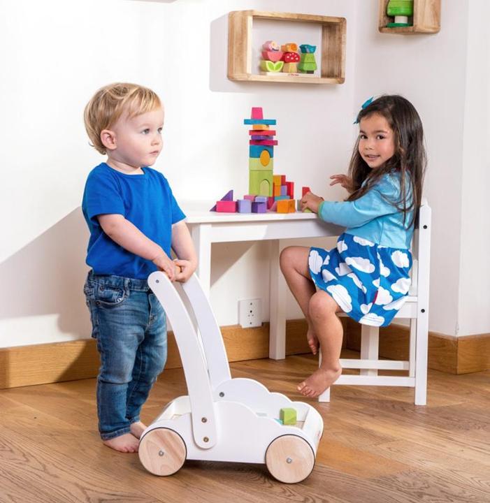 Produktbild Le Toy Van Lauflernwagen mit Klötzen in Regenbogenfarben