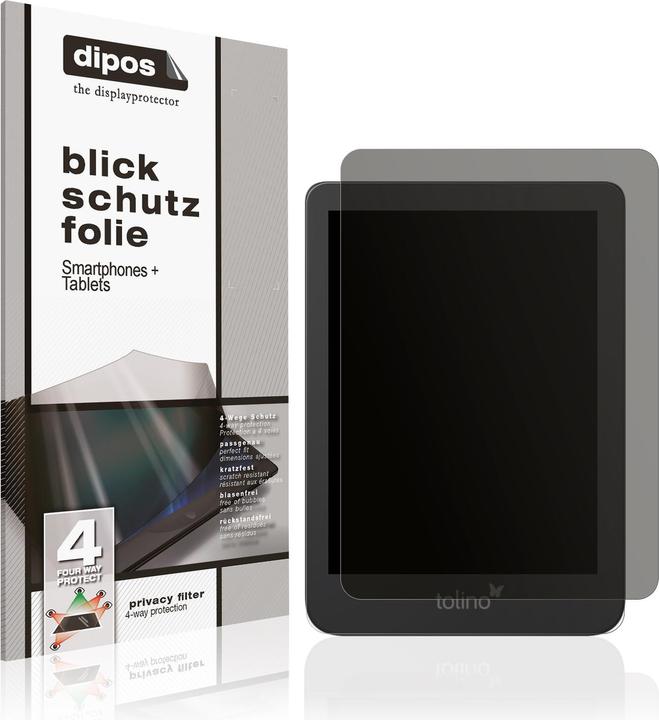 Actual product image Dipos Privacy Screen Protector 4-Way Privacy-Filter (1 Piece, Tolino Shine 4)
