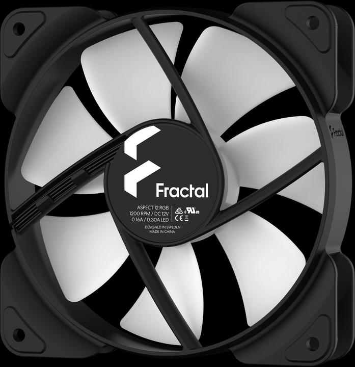 Actual product image Fractal Aspect 12 RGB (120 mm, 3 x)