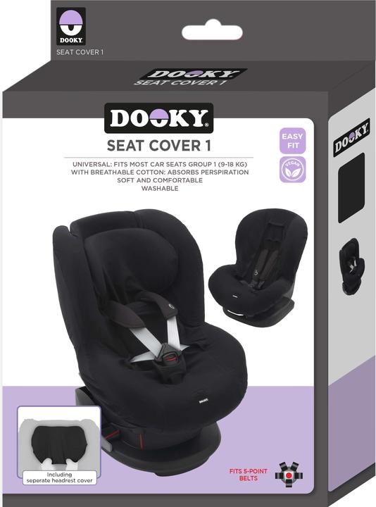 Produktbild Dooky Kindersitzbezug Gruppe 1 - Schwarz