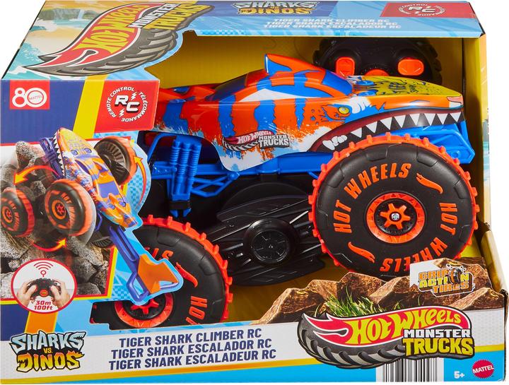 Actual product image Hot Wheels Monster Trucks R/C Tiger Shark Climber 1:15