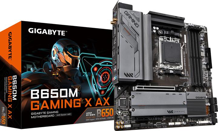 Actual product image Gigabyte B650M Gaming X AX (AM5, AMD B650, mATX)