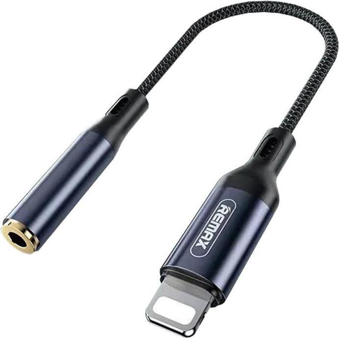 Produktbild Remax Sury Series adapter Lightning - mini jack 3.5mm 0.13m graphite (RL-LA13i) (0.13 m)