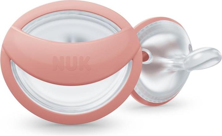 Produktbild NUK Schnuller Schnuller 2er Pack MommyFeel - Silikon 0-9 M - Blush (2 x, ab Geburt)