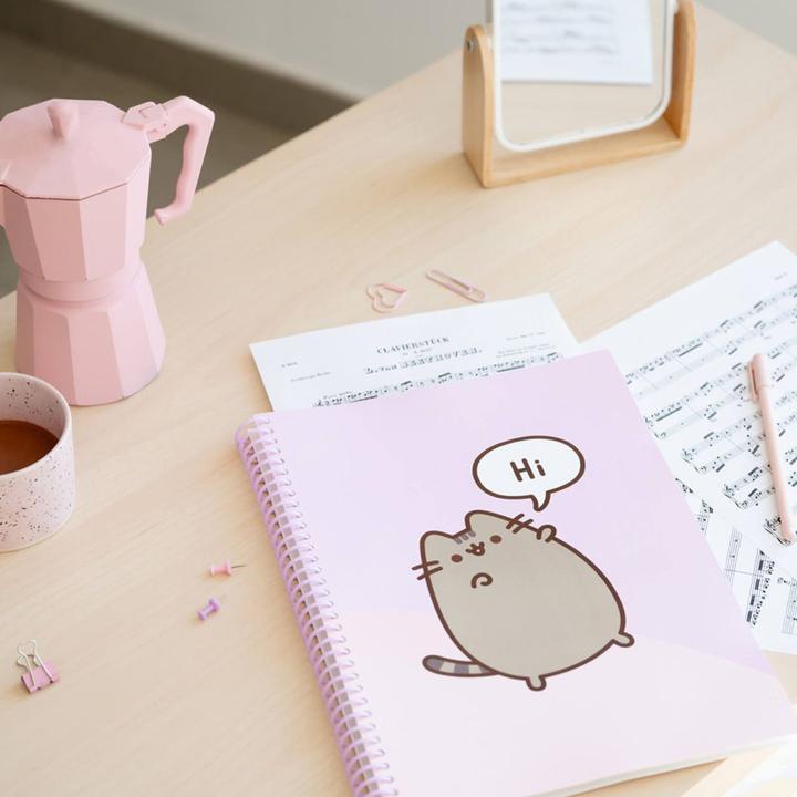 Actual product image Pusheen - A4 folder with elastic band + 30 transparent sleeves (A4, 1 Piece)