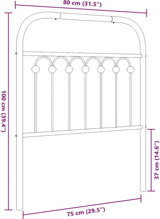Actual product image VidaXL Kwabina (80 x 3 x 100 cm)