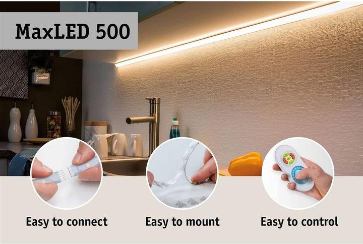 Image du produit Paulmann Kit MaxLED 500 Stripe (Blanc chaud, 150 cm, Intérieur)