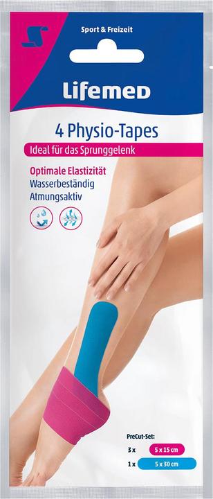 Produktbild Lifemed Physio-Tapes für das Sprunggelenk, 4 Stück in 2 Grössen, 2er-Set (0.30 m)