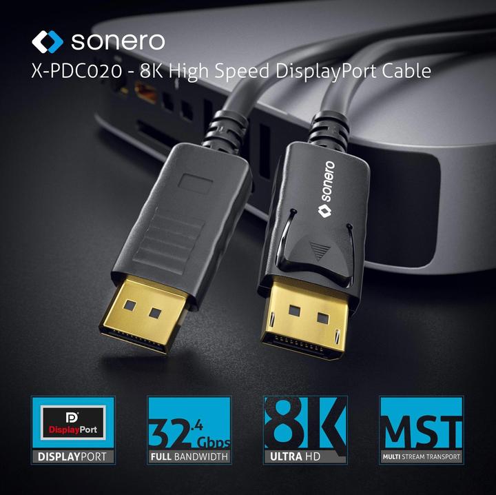 Image du produit Sonero DisplayPort — DisplayPort (1.50 m, DisplayPort)