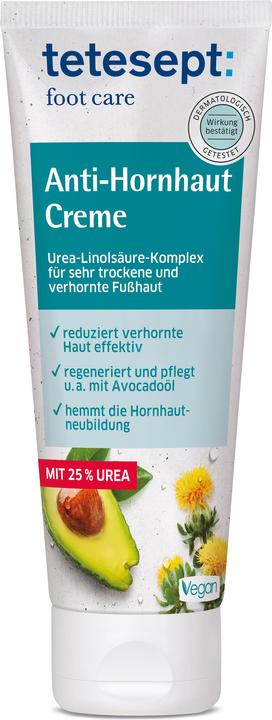 Tetesept Crema per piedi Anti Callus 75 ml (Crema piedi e gel piedi, 75 ml)