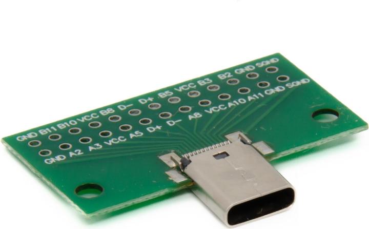 Actual product image Purecrea USB Type C Socket Breakout Board