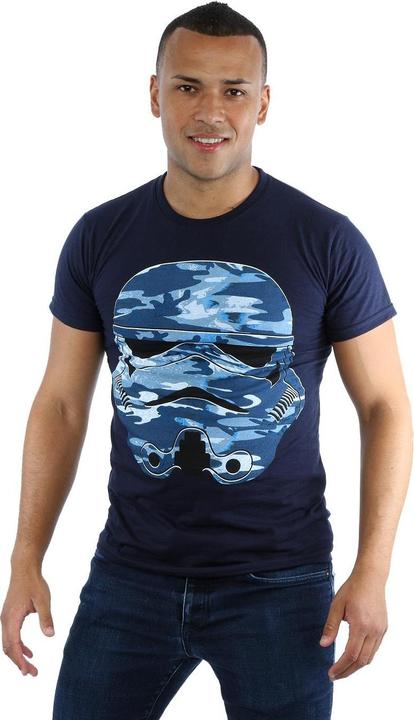 Actual product image Star Wars Mens Stormtrooper Command Midnight Camo T-Shirt (M)