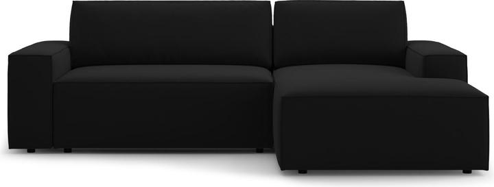 Image du produit Micadoni Canapé D'Angle Droit Velours Convertible Avec Coffre De Rangement, "Jodie", 3 Places, 246x151x86 Fab (Canapé d'angle)