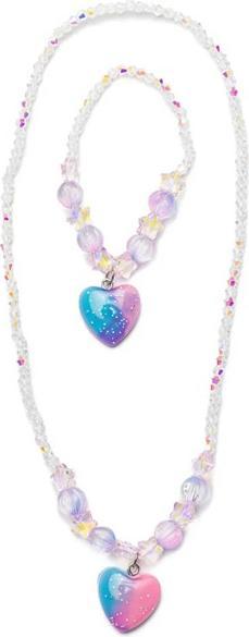 Great Pretenders Galaxie Herz Halskette und Armband Set