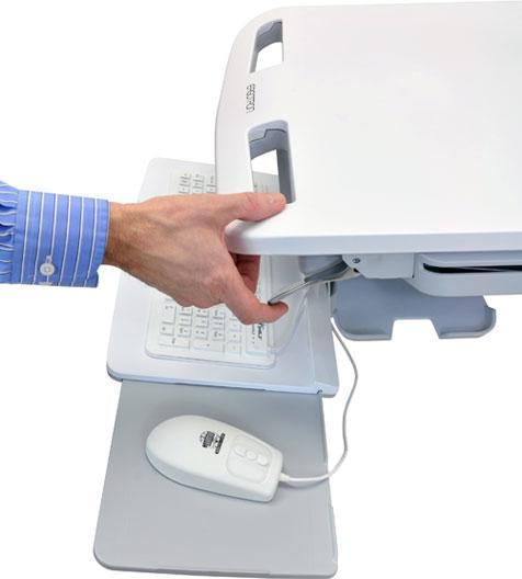 Produktbild Ergotron Wagen für LCD-Display / Tastatur / Maus / Tablet / CPU - Kunststoff, Aluminium