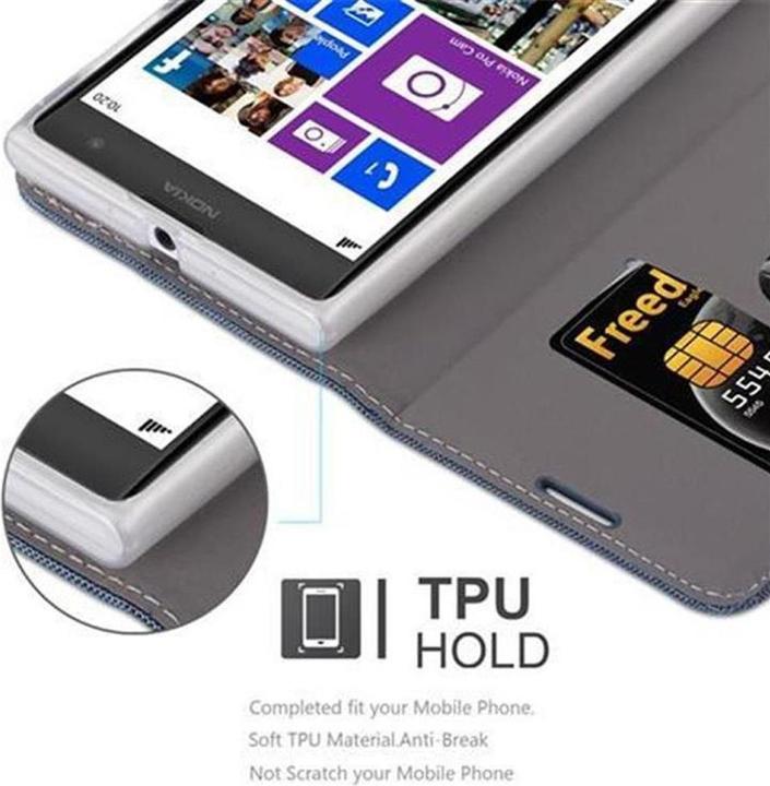 Produktbild Cadorabo Book Jeans Optik Cover (Nokia Lumia 1020)