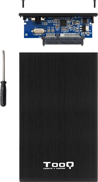 Immagine prodotto Tooq Technology TQE-2527B Contenitore per unità di archiviazione Contenitore per HDD nero da 2,5 pollici (2.5")