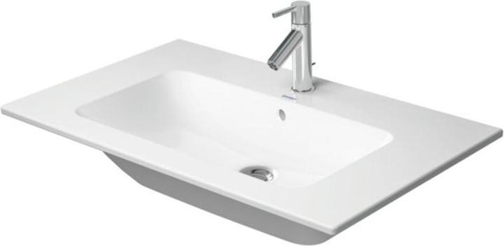 Duravit Möbelwaschtisch ME by Starck m ÜL m HLB 830x490mm ohne Hahnloch weiss (490 mm, 830 mm)