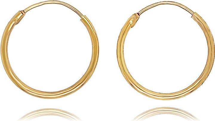 Actual product image Leyda Hoop earrings (Silver 925 1 micron yellow gold-plated 18k)