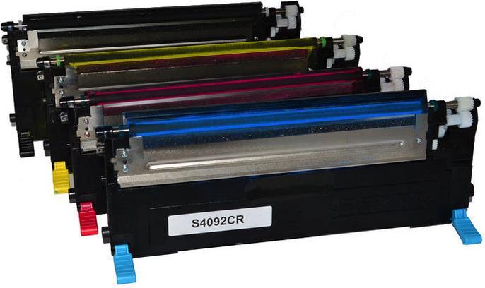 Actual product image Hermex Compatible Samsung CLX-3175N toner cartridges (M, FC, C, Y)