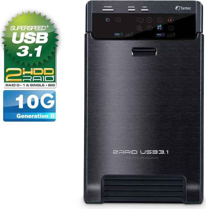 Immagine prodotto Fantec QB-X2U31z 2 x 3.5 SATA Raid HDD USB 3.1 (3.5")