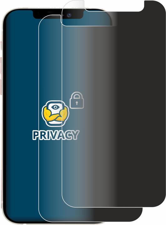 Produktbild BROTECT Sichtschutzfolie Anti-Spy Privacy Folie Blaulicht-Schutz (2 Stück, Apple iPhone 12 mini)