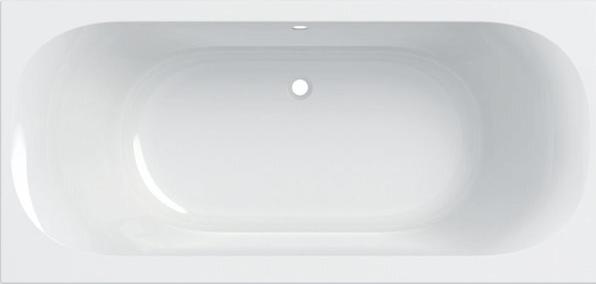 Actual product image Geberit rectangular bathtub Soana, Duo, built-in bathtub, narrow rim, 190 x 90 cm, white (196 l, 90 cm, 48 cm)