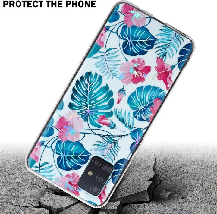 Produktbild Cadorabo IMD TPU Bunte Blumen & Blätter Cover (Samsung Galaxy M40s)