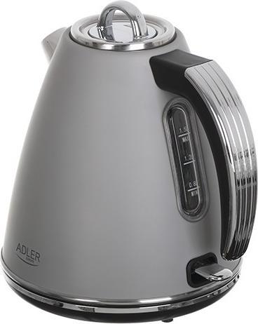 Produktbild Adler AD 1343g Electric, 2200 W, 1.5 L, Stainless steel, 360 ° rotational base, Gray (1.50 l)