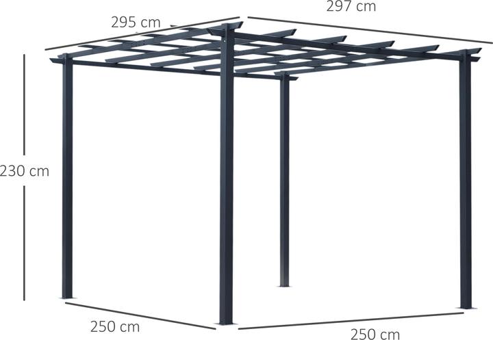 Image du produit Outsunny Rosenpavillon (300 cm, 300 cm)