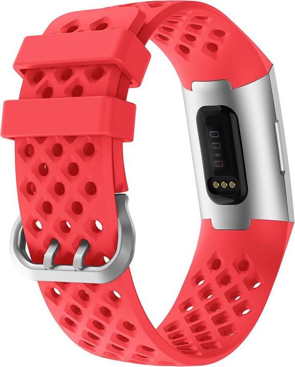 Produktbild Cover-Discount Fitbit Charge - Silikon Sportarmband gelöchert rot (Silikon)