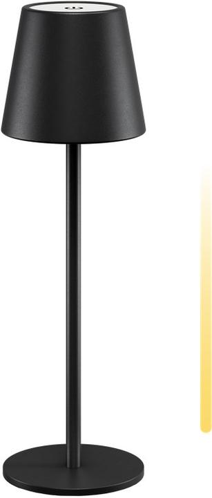 Goobay Lampe de bureau LED sans fil, noire (180 lm)