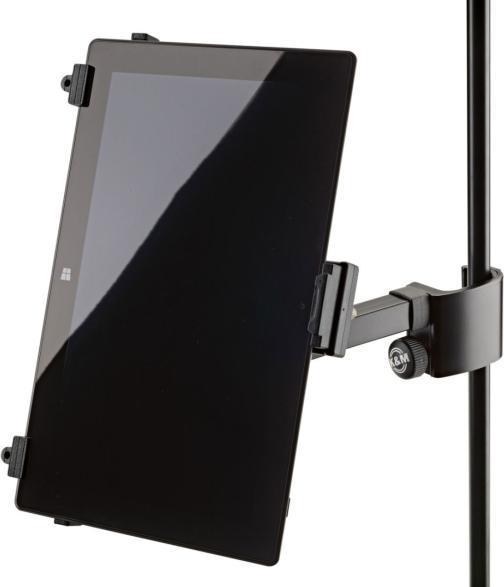 Actual product image K&M 19791 Tablet PC Holder with Microphone Stand