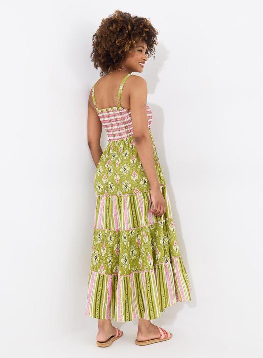 Produktbild Joe Browns Checkered Shirred Bodice Embellished Maxi Dress (14)