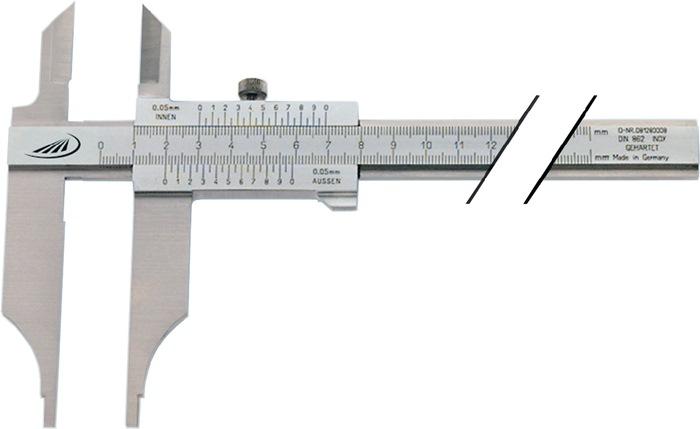 Helios Preisser Workshop calliper gauge DIN 862 300 mm with knife tips parallax-free reading Beak length 90 mm (30 cm)