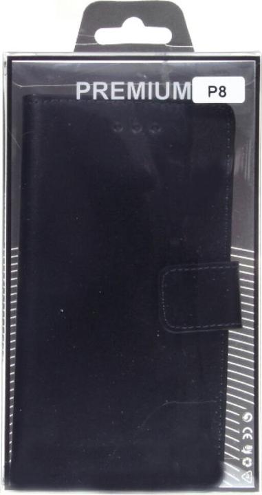 Actual product image OEM Slim Leather Book Case for Huawei P8 - black 4250710564330 (Huawei P8)