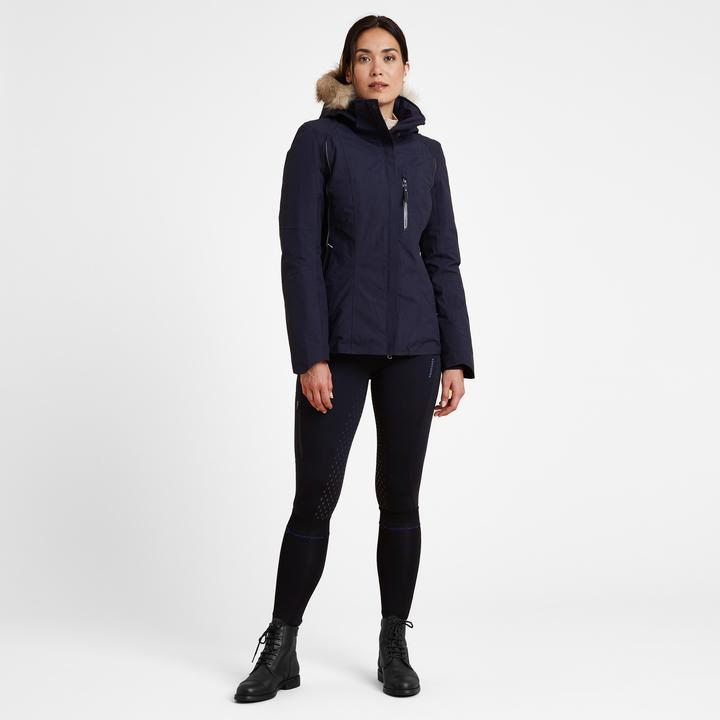 Image du produit Fouganza Veste d'équitation d'hiver 580 imperméable femme bleu (XS)