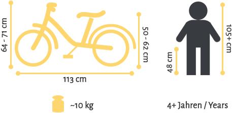 Actual product image Bikestar Urban Jungle (16")
