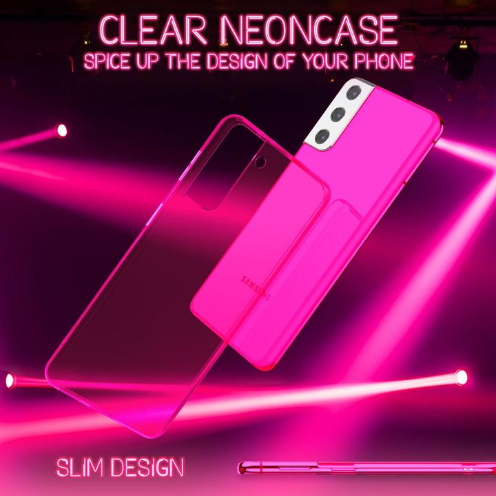 Actual product image Nalia Clear Neon Cell Phone Case (Samsung Galaxy S21+)