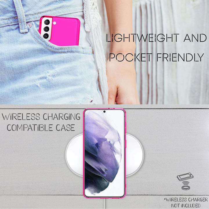 Actual product image Nalia Clear Neon Cell Phone Case (Samsung Galaxy S21+)