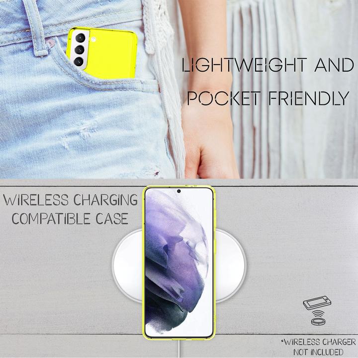 Actual product image Nalia Clear Neon Cell Phone Case (Samsung Galaxy S21+)