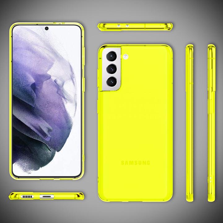 Actual product image Nalia Clear Neon Cell Phone Case (Samsung Galaxy S21+)