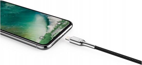 Immagine prodotto Cygnett Cavo blindato da Lightning a USB-C 2M - Nero (2 m, USB 3.0, 30 W)