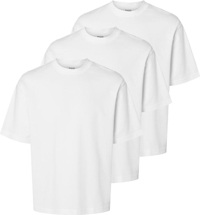 Selected Homme Slhlooseoscar Ss O-Neck Tee 3 Pack