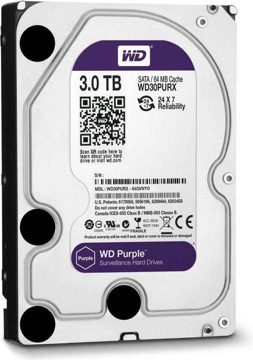 Produktbild WD Purple (3 TB, 3.5", CMR)