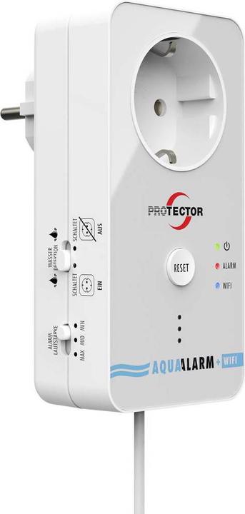 Protector Wassermelder WA 11 mit WiFi Alarmweiterleitung, für Steckdose